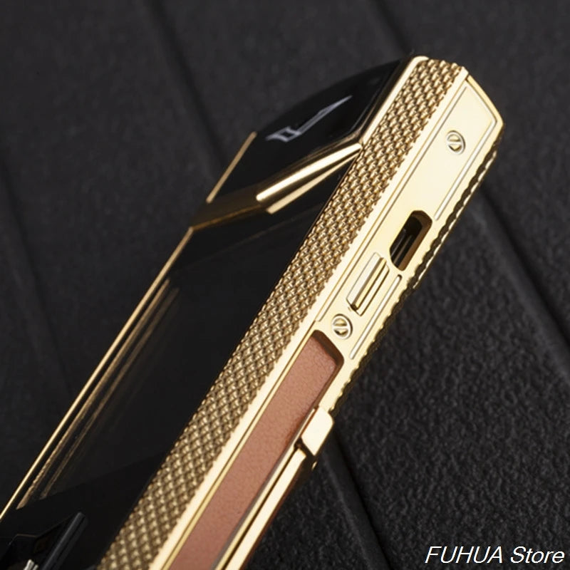 V9 Luxury Metal Bar Phone - Dual SIM Bluetooth Senior Mobile with 3.5mm Headphone Jack