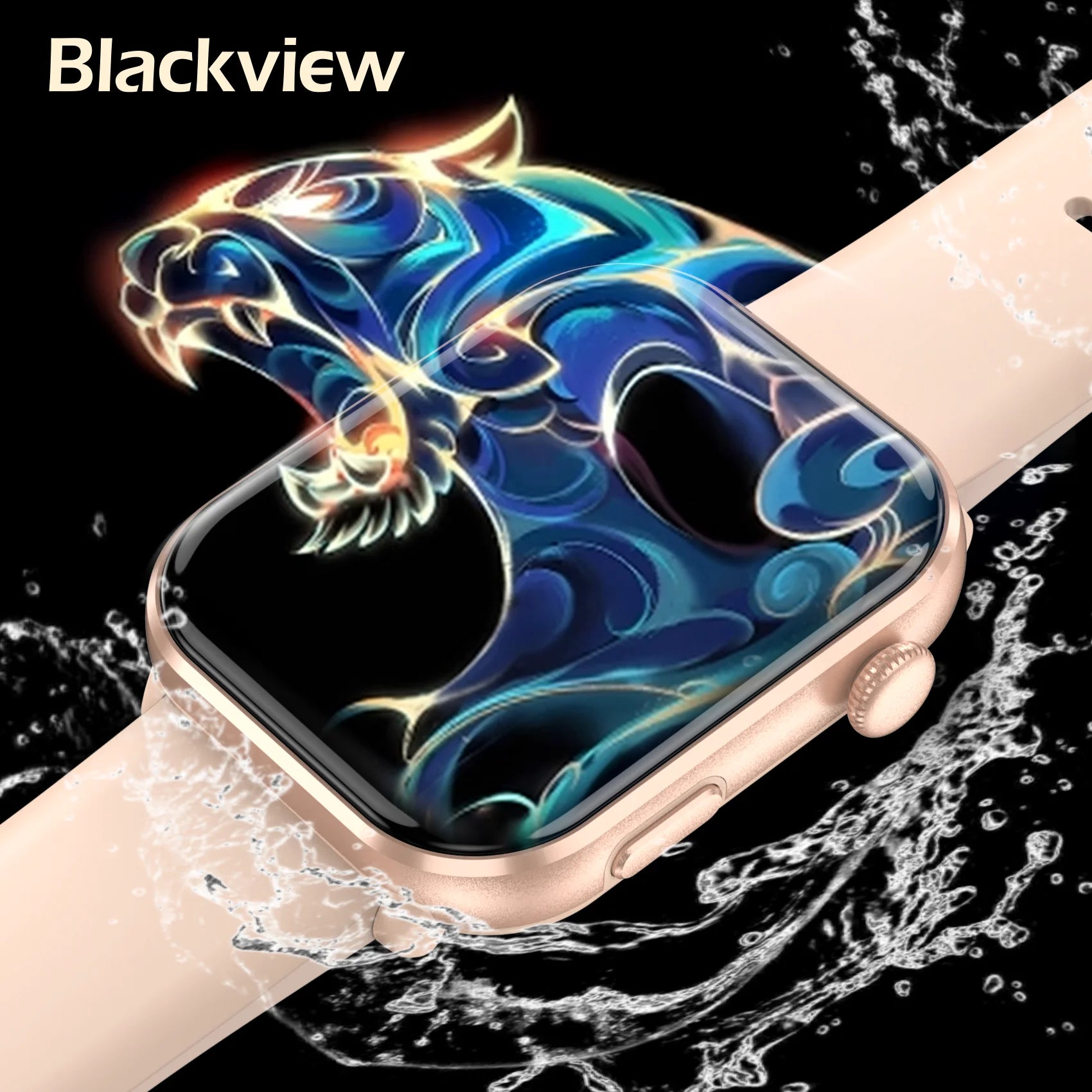Blackview R60 Smartwatch - 1.96" AMOLED Display with Health Fitness Tracker & Bluetooth Calling