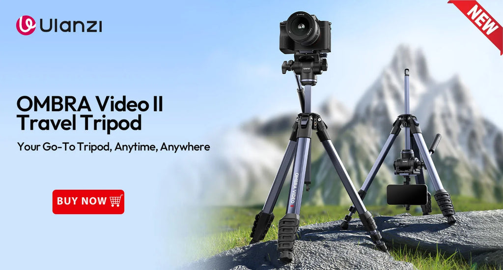 Device+ 1.6M Video Travel Tripod 360° Panorama Fluid Drag 6KG Max Load Arca Swiss Plate for DSLR Camera Professional Foldable Tripod