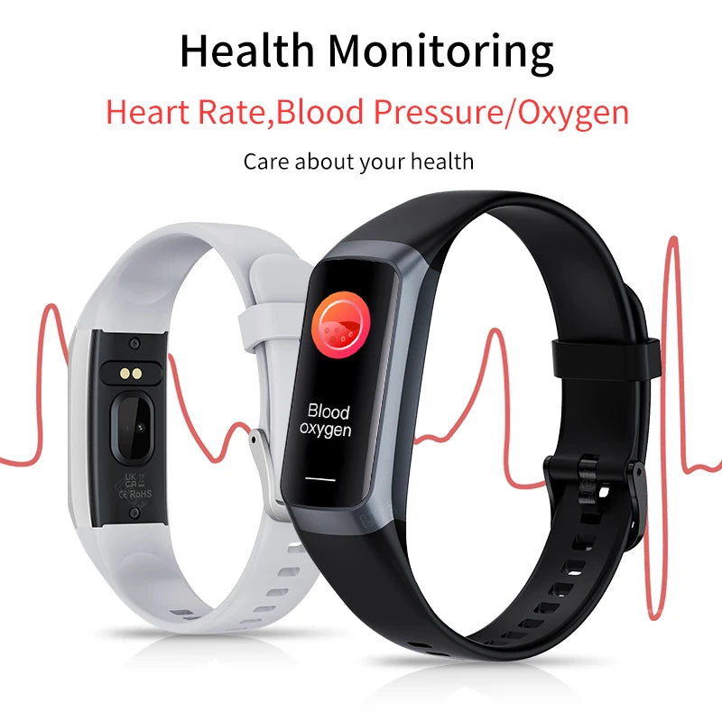 AMOLED Sport Smart Watch 2025 - Fitness Tracker with Heart Rate & Blood Pressure Monitor