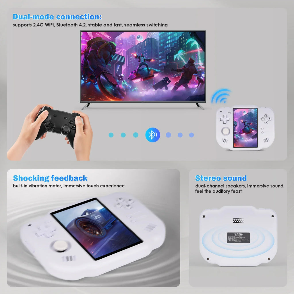Device+ ZERO 40 Android Handheld Game Console - 4" Multi-Touch Screen WiFi Expandable to 512GB