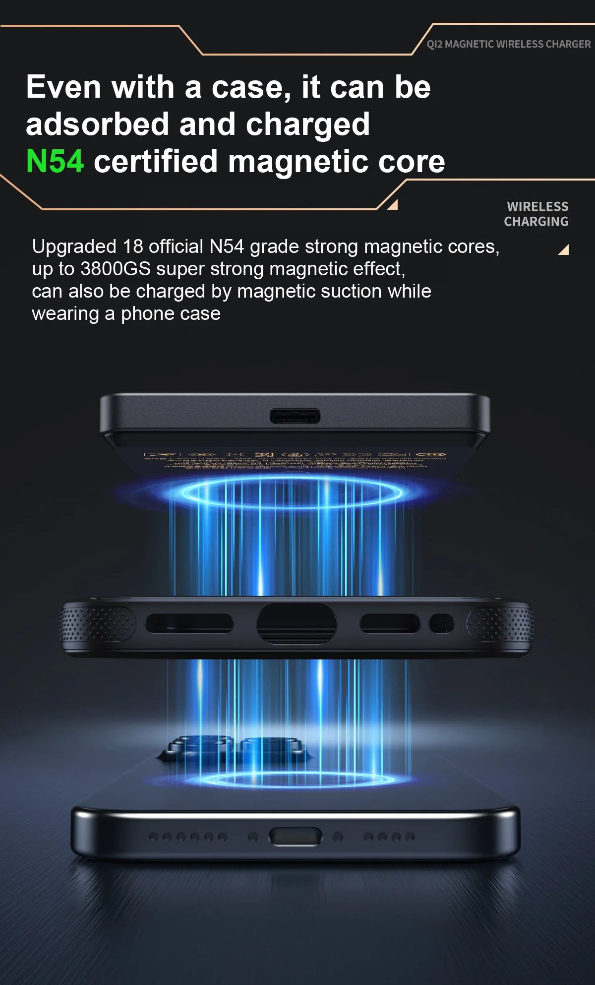 Device+ Qi 2.1 Magnetic Power Bank - 5000/10000mAh Wireless Fast Charging for iPhone 12-17 Pro