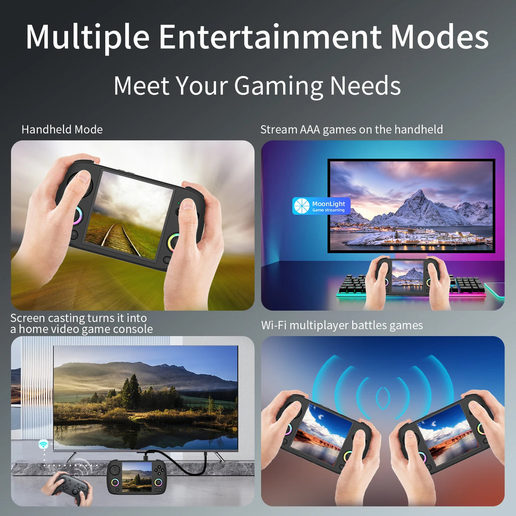 Device+ RG CubeXX Retro Handheld Game Console - 3.95" Screen 5056 Games Linux System HD Output