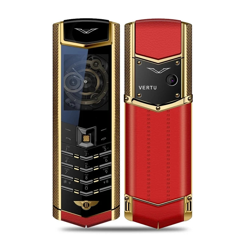 V9 Luxury Metal Bar Phone - Dual SIM Bluetooth Senior Mobile with 3.5mm Headphone Jack
