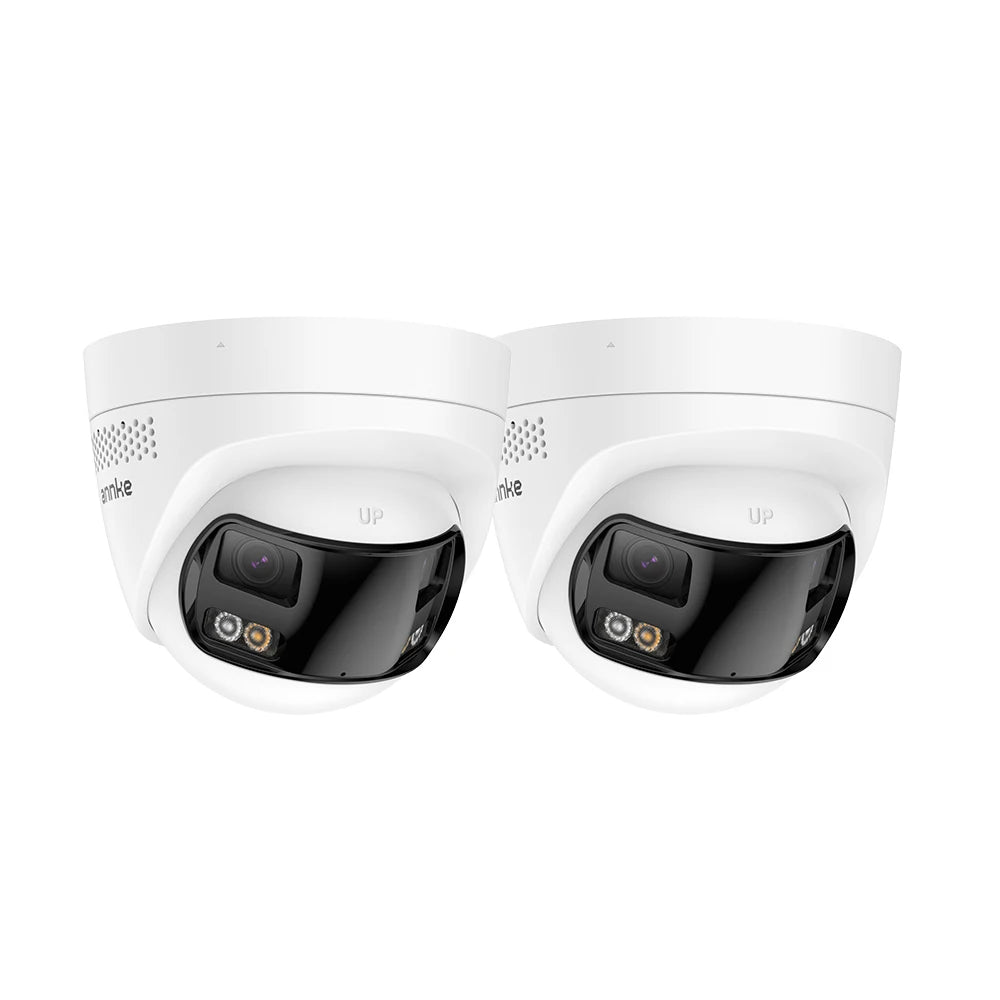 Device+ Smart Home 8MP Security Camera - 180° Dual Lens 4K AI Human Detection POE Outdoor IP Camera