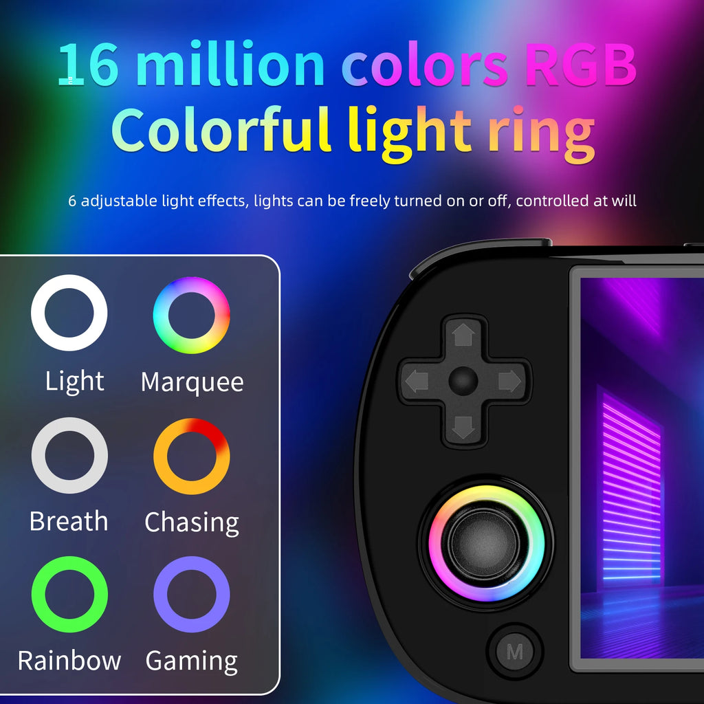 RG40XX H Retro Handheld Game Console - 4" Linux with RGB Lighting 5000+ Games WiFi Bluetooth