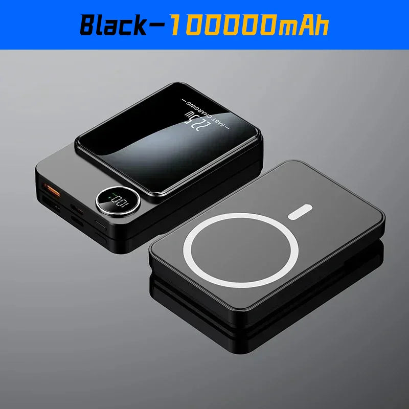Device+ 100000mAh Fast Wireless Power Bank - 22.5W MagSafe Compatible for iPhone Xiaomi Samsung