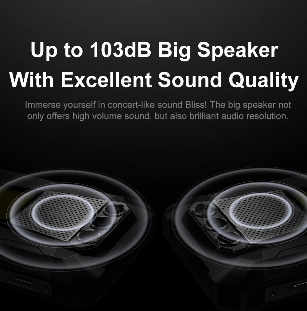 Device+ F106 Pro Rugged Smartphone - 15GB RAM 256GB Android 14 12000mAh Battery IP68 Waterproof