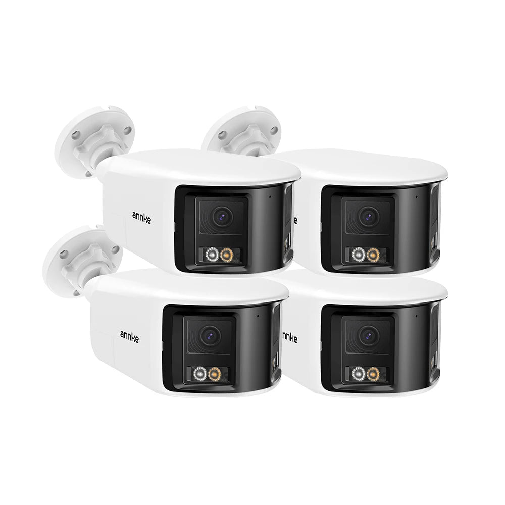 Device+ Smart Home 8MP Security Camera - 180° Dual Lens 4K AI Human Detection POE Outdoor IP Camera