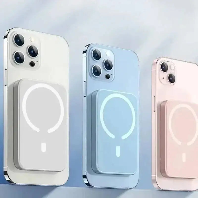 Device+ Magnetic Wireless Power Bank - 23W Fast Charging for iPhone MagSafe Compatible USB-C