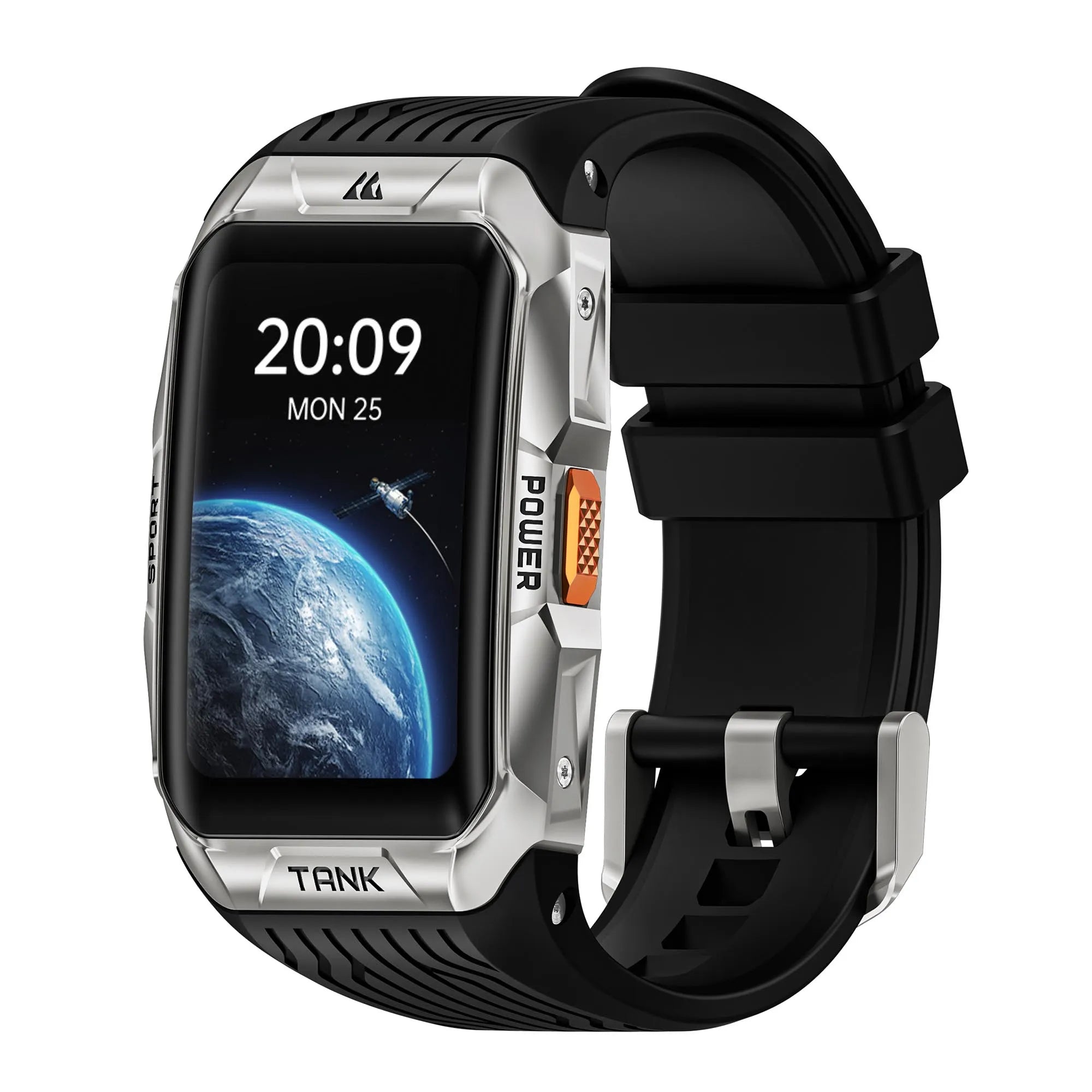 TANK X2 Ultra GPS Smart Watch - 3D Curved Screen Stainless Steel with Compass & Altimeter