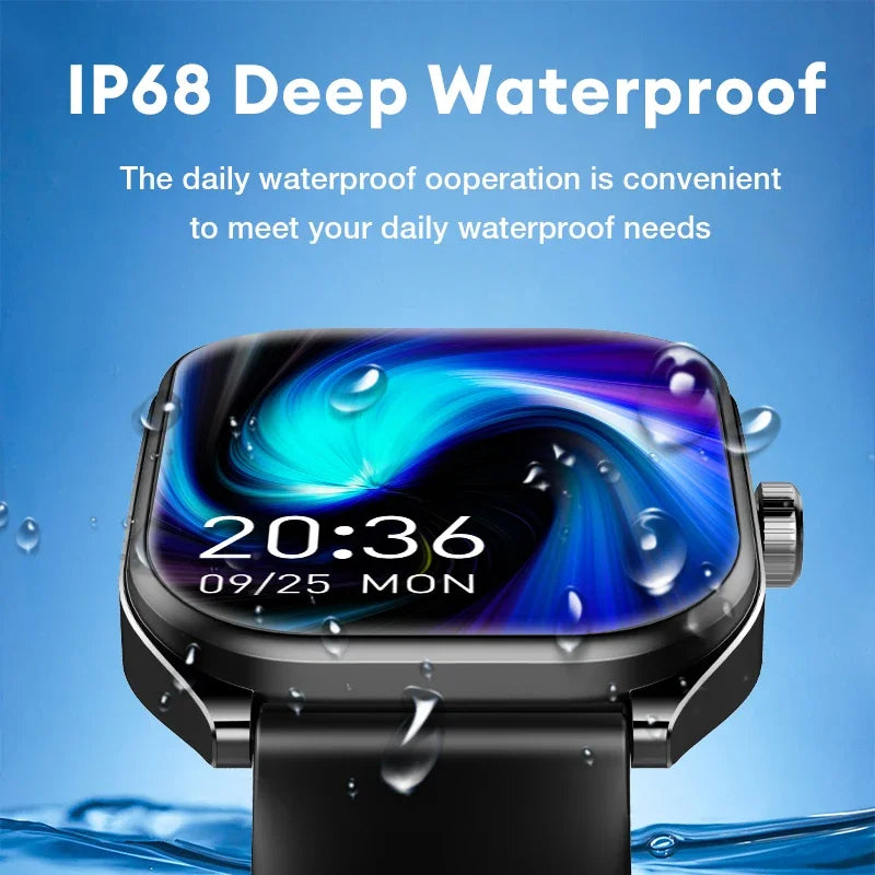 Device+ Smart Watch - 2.01" AMOLED Curved Screen IP68 Waterproof with AI Voice Assistant