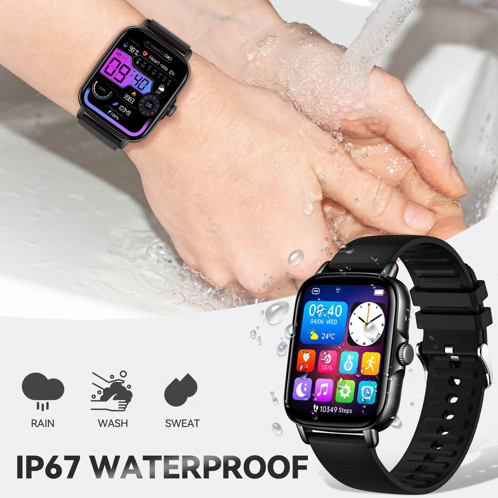 Device+ 2025 Fitness Tracker Smart Watch - 1.69" HD Display Heart Rate Sleep Monitor Waterproof