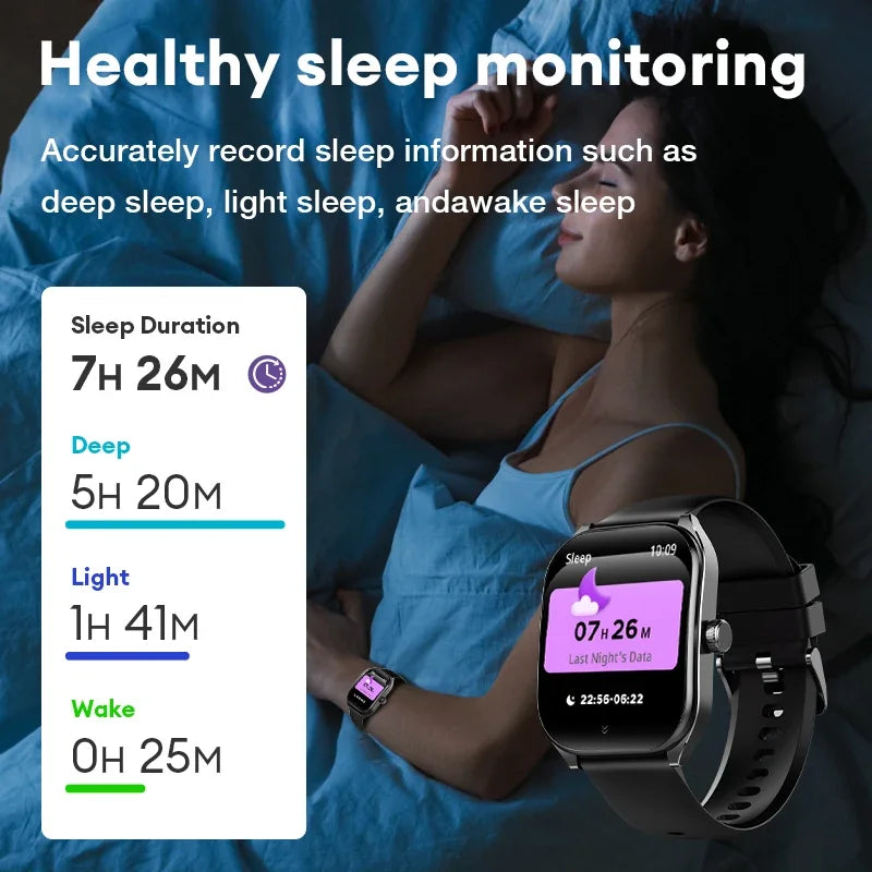 Device+ Smart Watch - 2.01" AMOLED Curved Screen IP68 Waterproof with AI Voice Assistant