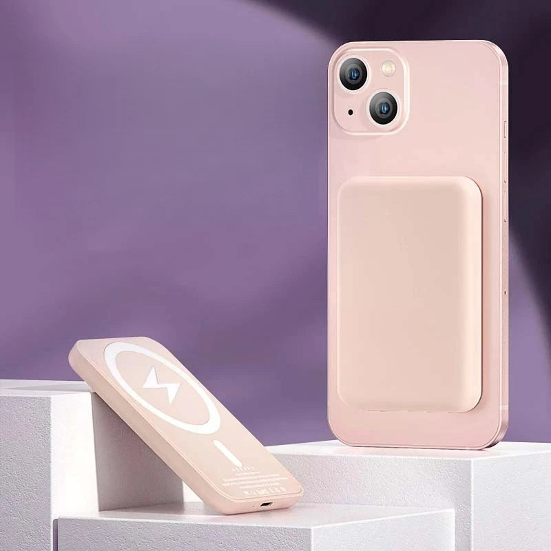 Device+ Magnetic Wireless Power Bank - 23W Fast Charging for iPhone MagSafe Compatible USB-C