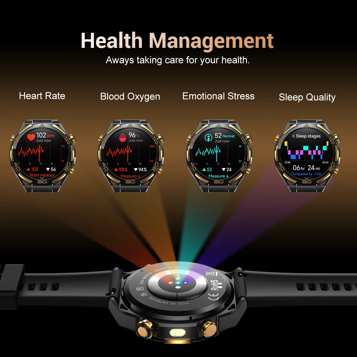 Blackview W90 Pro Outdoor Smart Watch - 1.43" AMOLED GPS 900mAh Battery Waterproof for Men