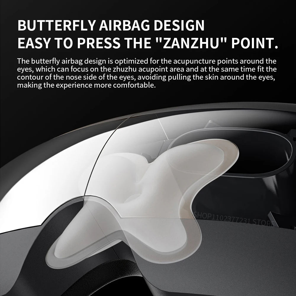 Xiaomi Mijia Smart Eye Massager - Foldable Eye Care Glasses with App Control & Heat Therapy