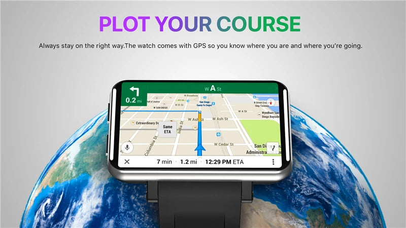 DM100 4G Smart Watch - 2.86" Android 7.1 with 3GB RAM 32GB Storage & 5MP Camera