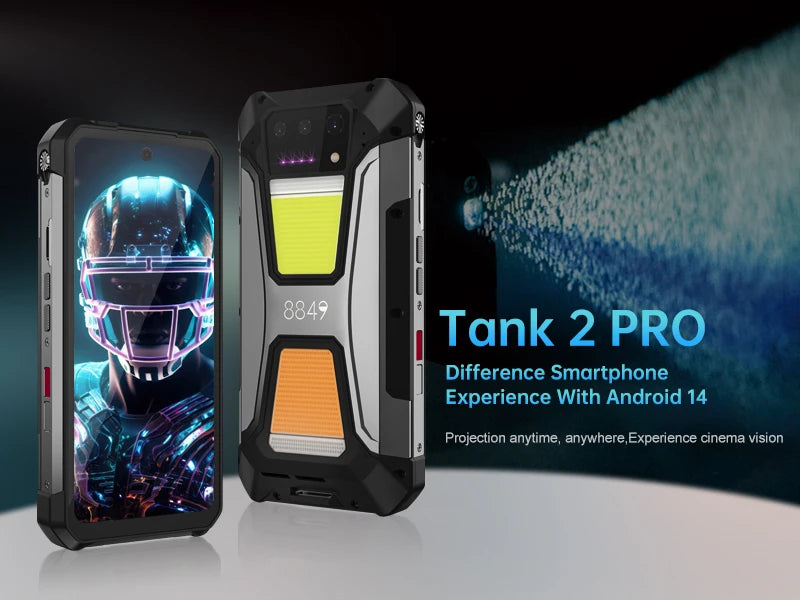 Device+ Tank 2 Pro Rugged Smartphone - 24GB RAM 512GB Storage 23800mAh Battery 120W Charging