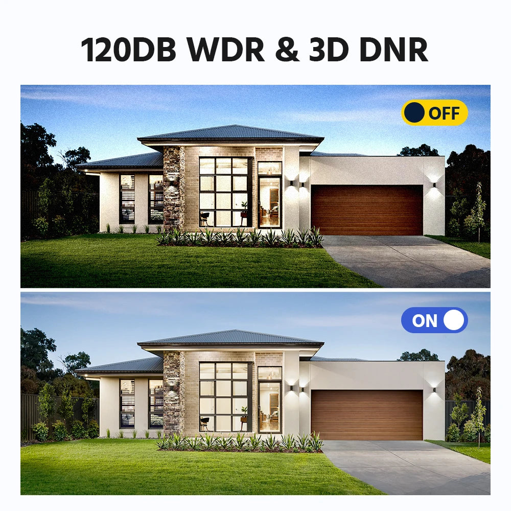 Device+ 8MP Dual Lens Security Camera POE IP Human Detection Two-Way Audio 180° Wide View Angle Indoor/Outdoor Bullet Camera