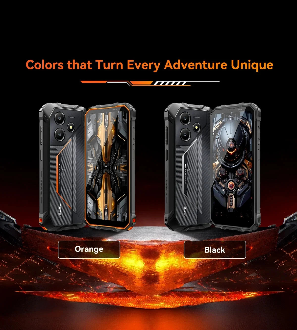Device+ Marine 2 4G Rugged Phone 11000mAh Battery 6.56 " HD+Display 8GB, RAM 256GB Unisoc T61 Android 15 NFC Smartphone