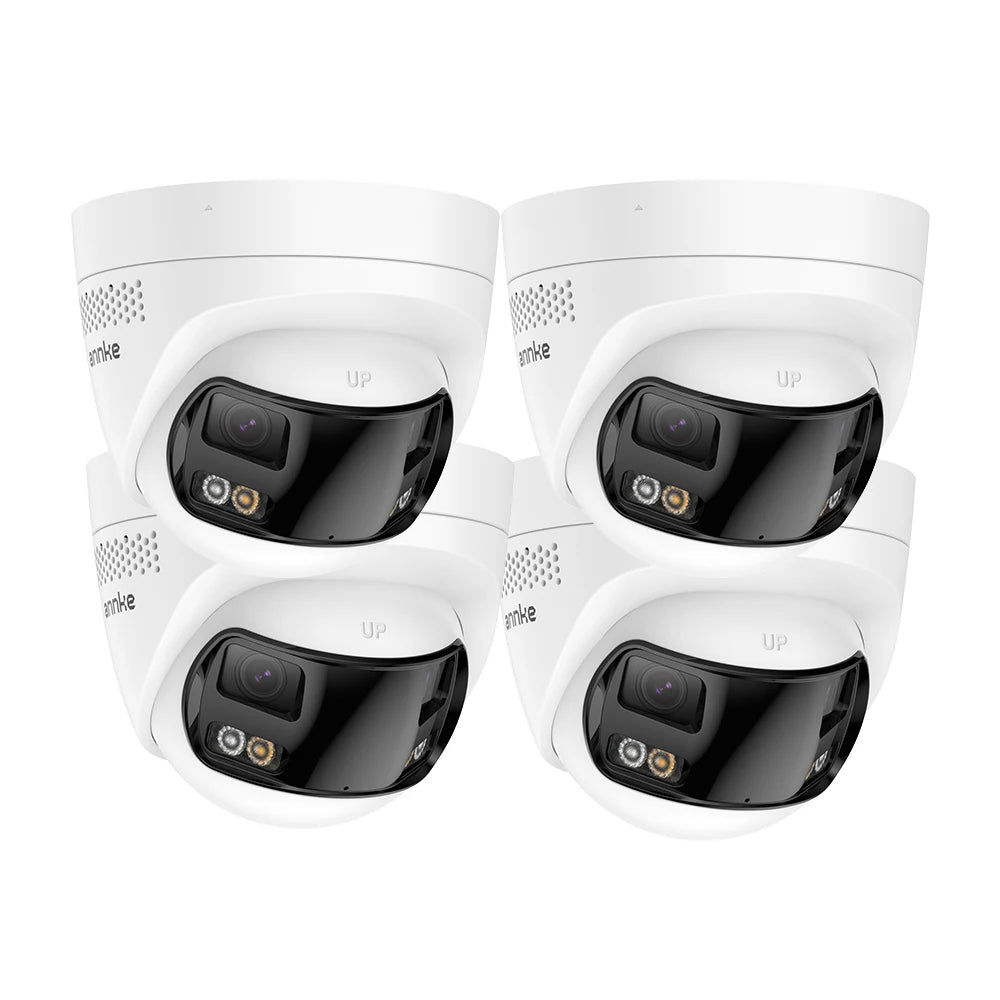 Device+ Smart Home 8MP Security Camera - 180° Dual Lens 4K AI Human Detection POE Outdoor IP Camera