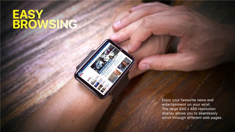 DM100 4G Smart Watch - 2.86" Android 7.1 with 3GB RAM 32GB Storage & 5MP Camera