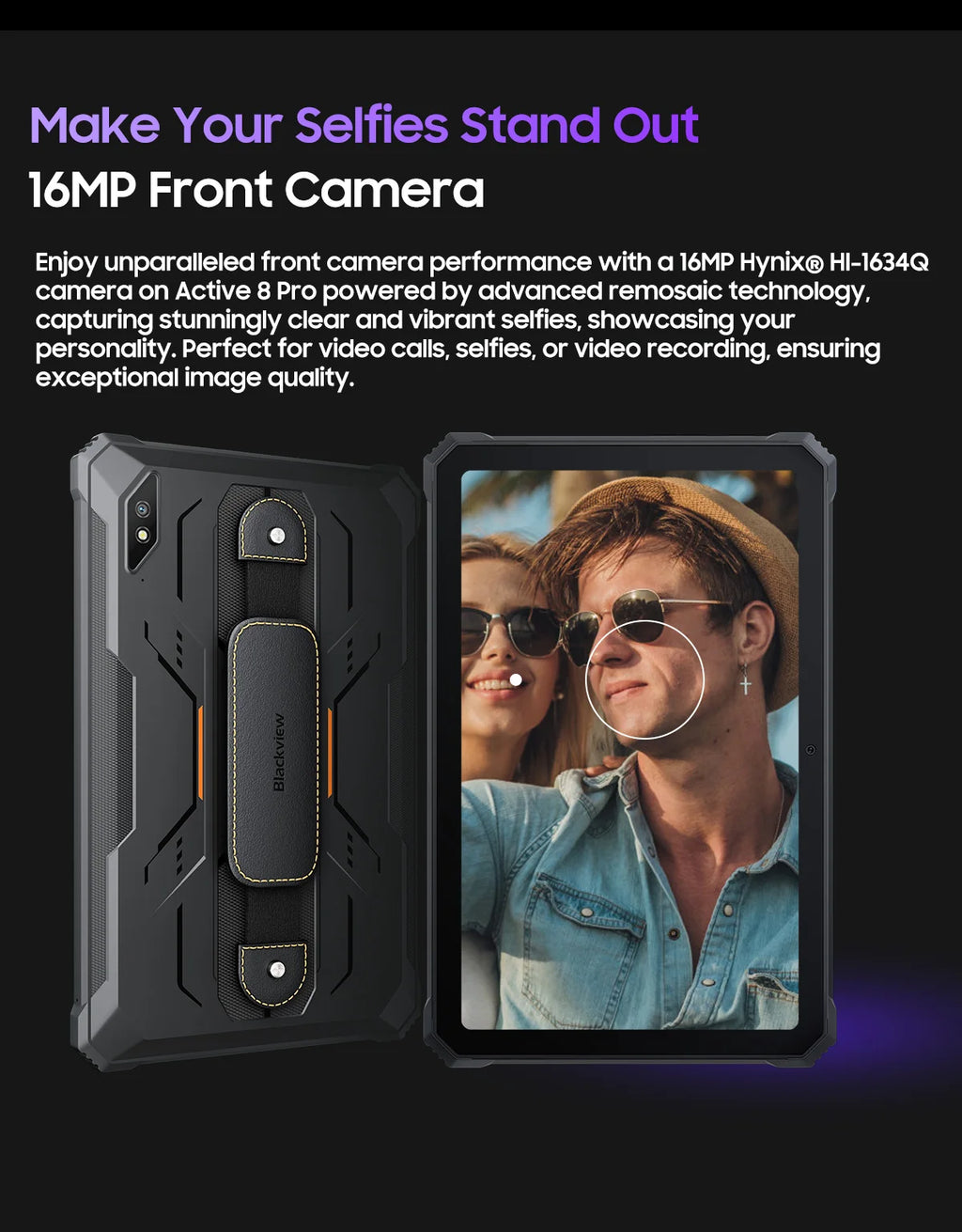 Device+ Active 8 pro Rugged Tablet 16GB/256GB 22000mAh Battery 10.36" 2.4K Display Android 14 16MP+48MP Cameras OTG Dual SIM 4G LTE