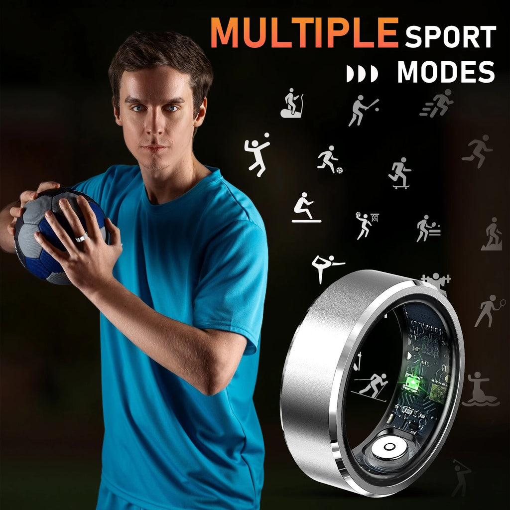 R5 Smart Ring - Health Monitor Blood Oxygen Heart Rate Tracker Multi-Sport Waterproof Bluetooth 5.1