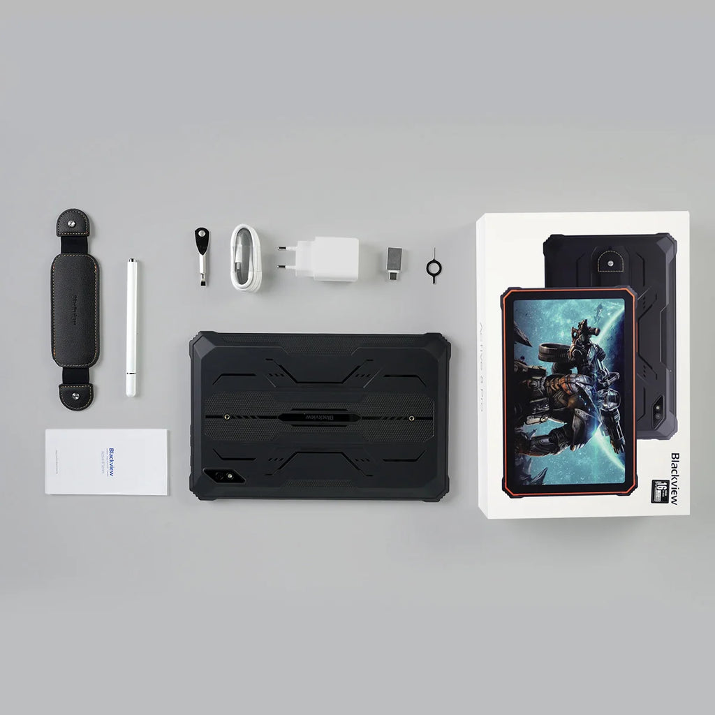 Device+ Active 8 pro Rugged Tablet 16GB/256GB 22000mAh Battery 10.36" 2.4K Display Android 14 16MP+48MP Cameras OTG Dual SIM 4G LTE