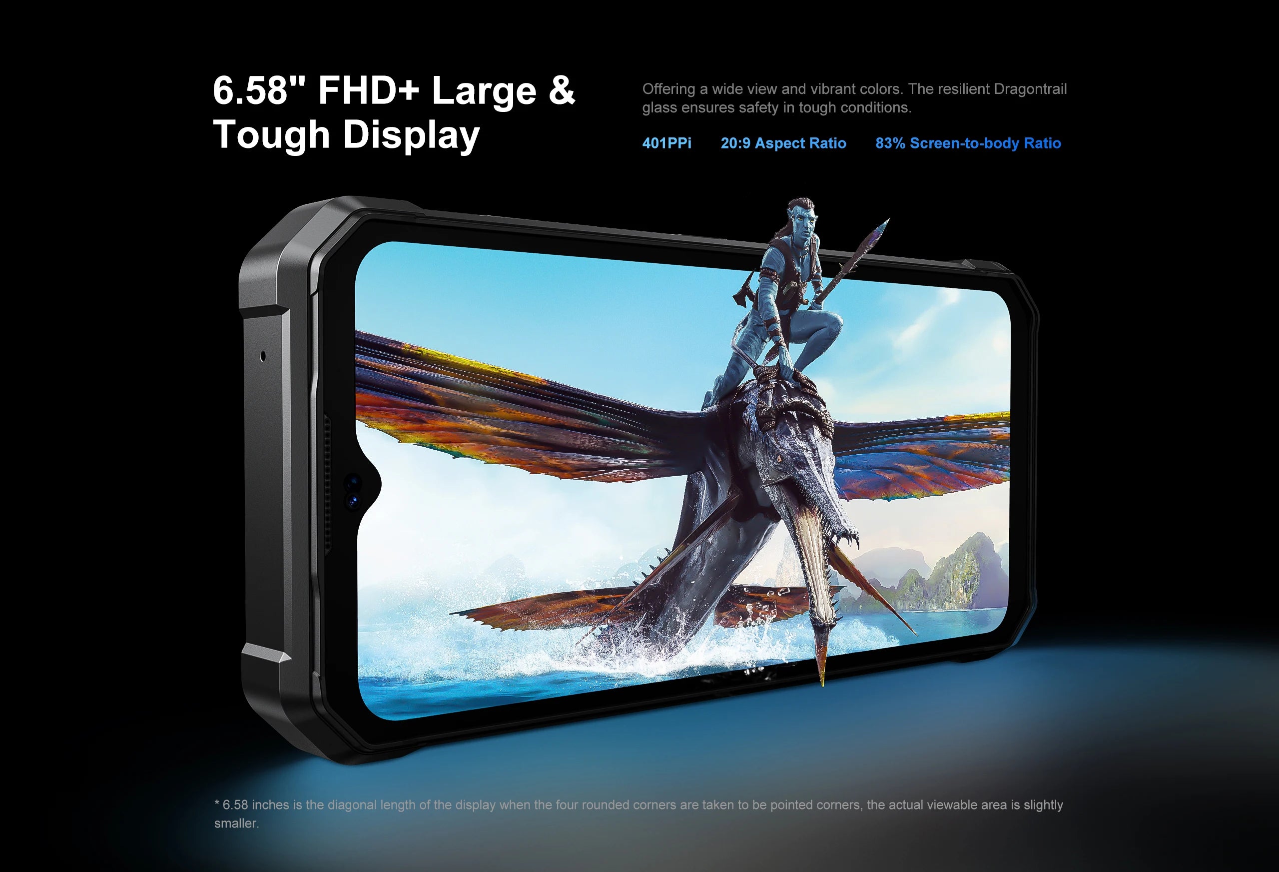 Device+ F106 Pro Rugged Smartphone - 15GB RAM 256GB Android 14 12000mAh Battery IP68 Waterproof