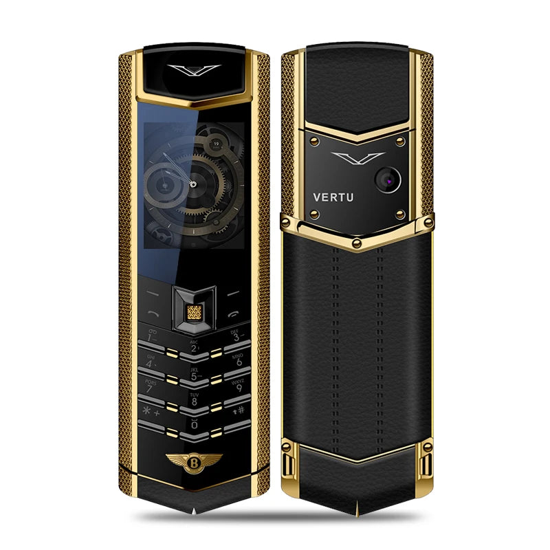 V9 Luxury Metal Bar Phone - Dual SIM Bluetooth Senior Mobile with 3.5mm Headphone Jack