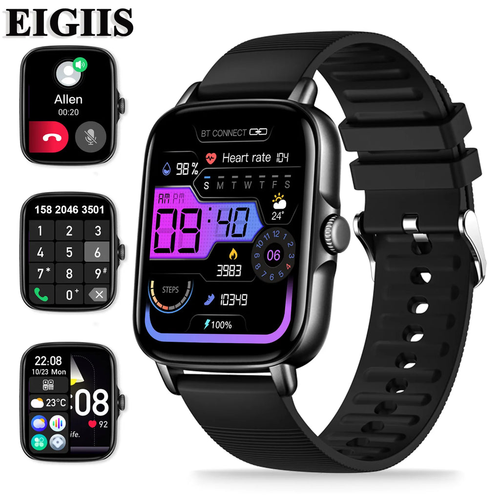 Device+ 2025 Fitness Tracker Smart Watch - 1.69" HD Display Heart Rate Sleep Monitor Waterproof