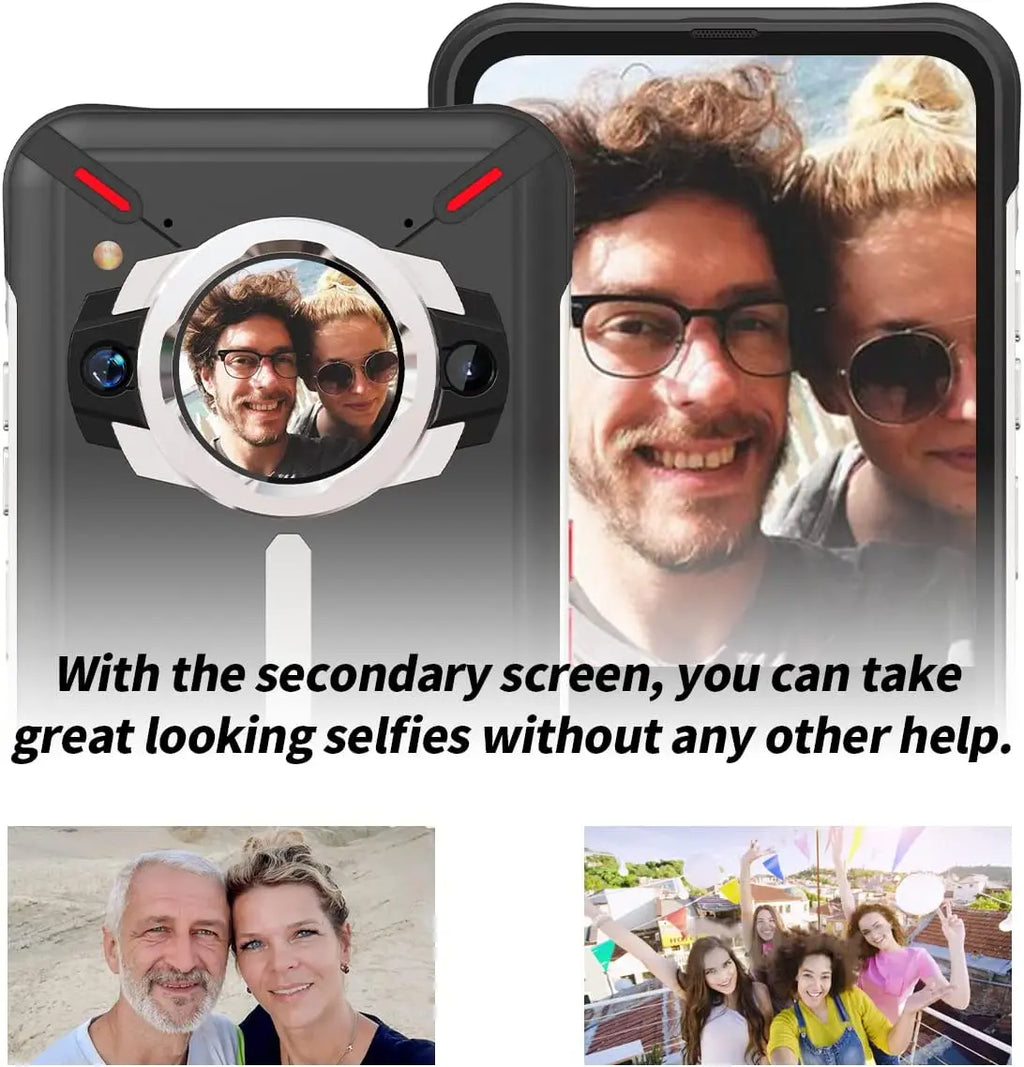 Ticktock S Rugged 5G Smartphone - 8GB RAM 256GB Storage 64MP Camera 30W Fast Charging Dimensity 700