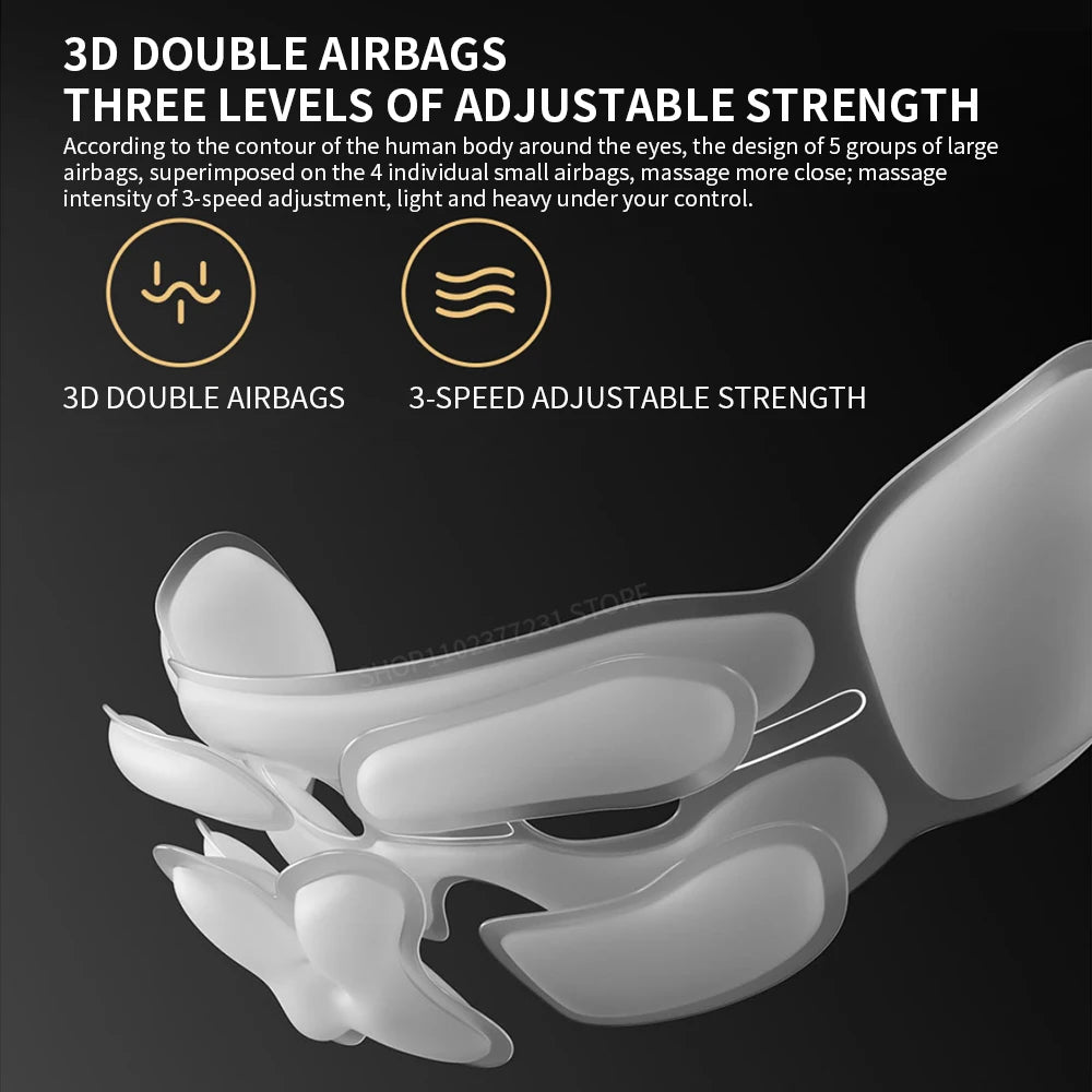 Xiaomi Mijia Smart Eye Massager - Foldable Eye Care Glasses with App Control & Heat Therapy