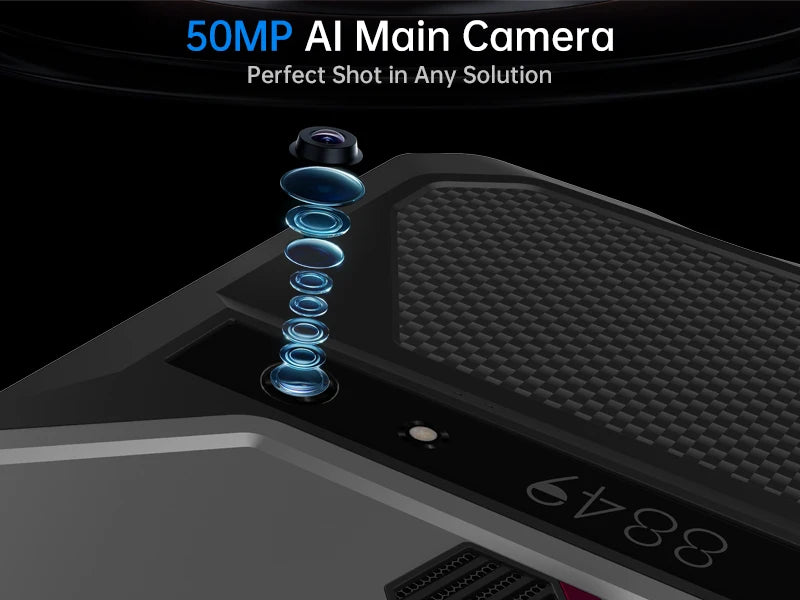 Rugged Projector Tablet - 10.95" 120Hz Android 14 with Built-in Projector & 21000mAh Battery