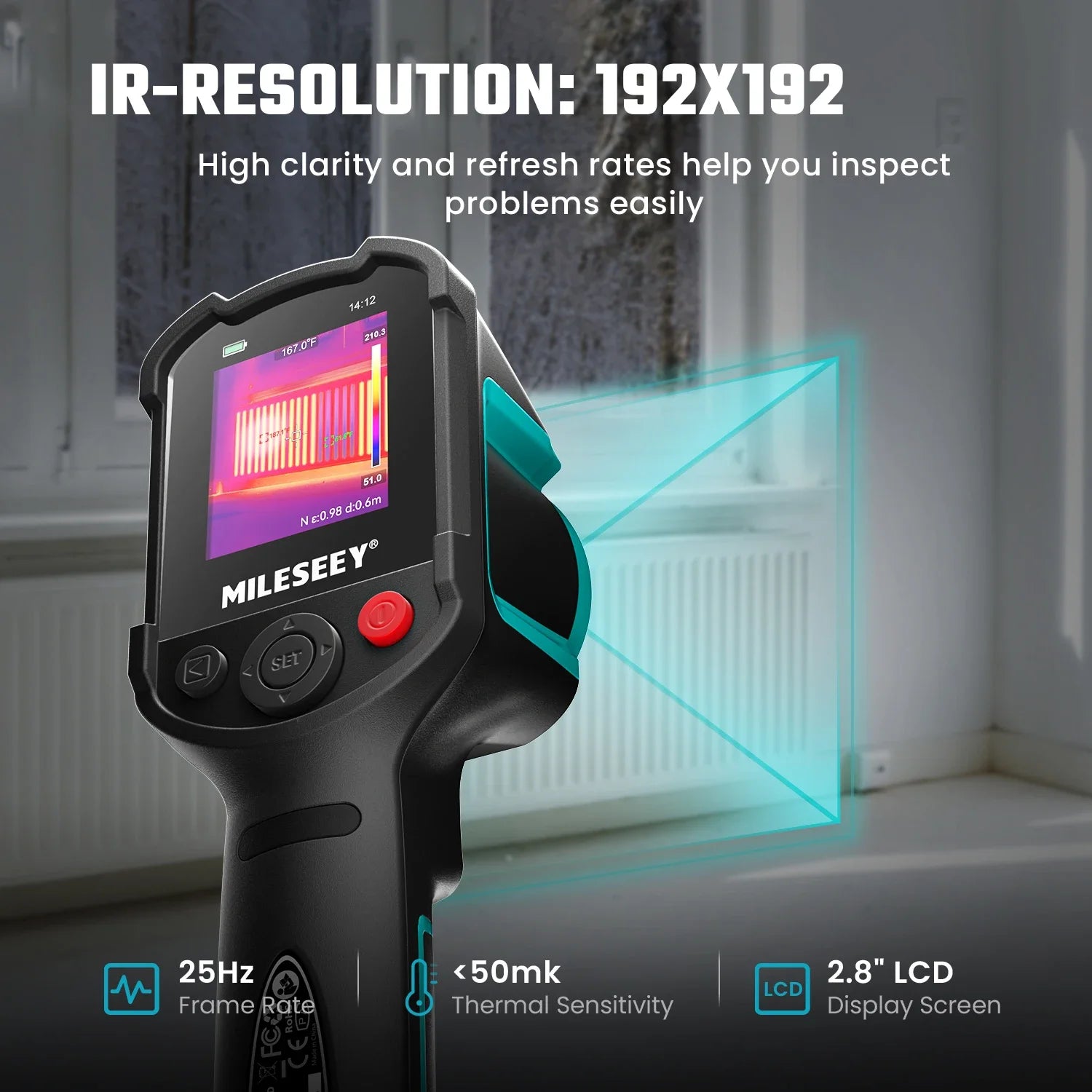Device+ TR10 Portable Infrared Thermal Imager Camera for Leak Detection Electronics Repair with 2.8 Inch LCD Display