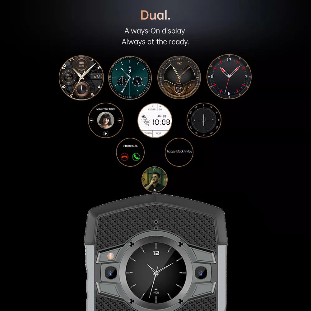 Tick Tock 5G Rugged Smartphone - Android 12 8GB RAM 48MP Dual Camera 6000mAh IP68 Waterproof