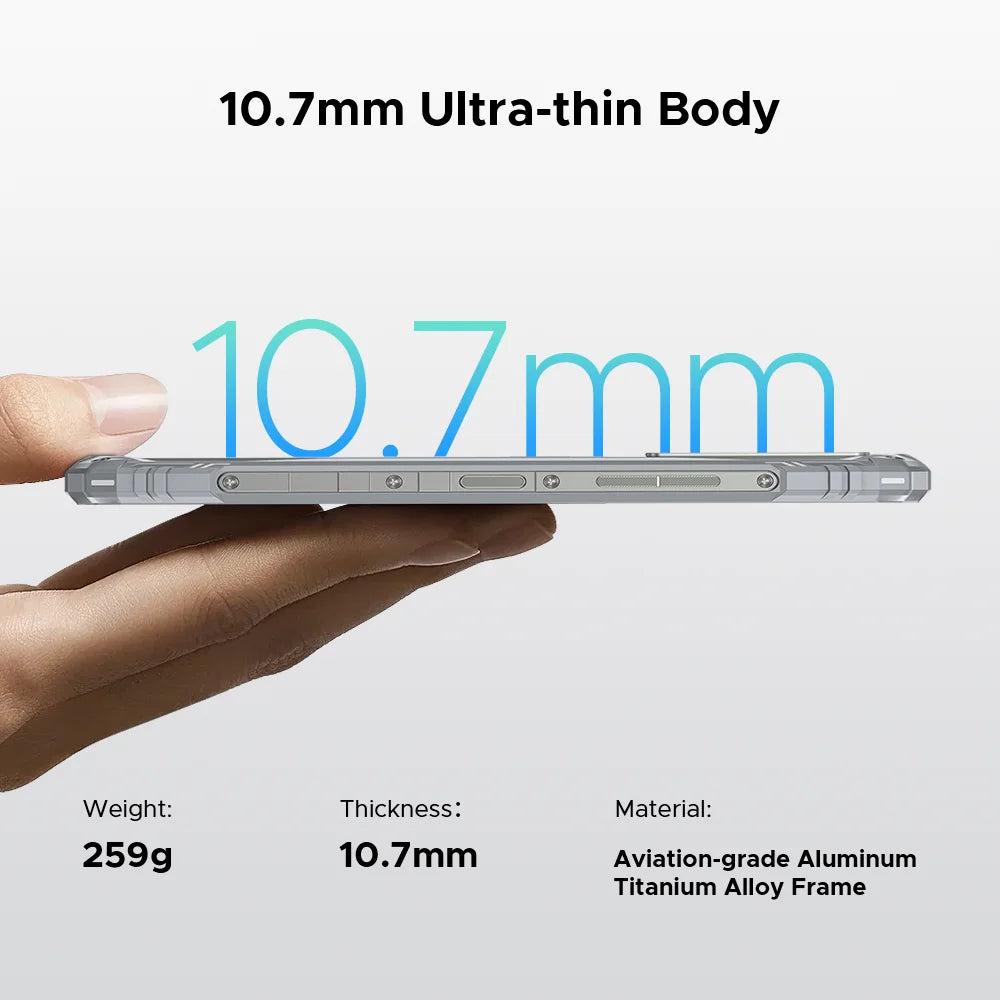 DOOGEE Blade10 pro Energy Rugged Smartphone 6.56'' Screen 6GB RAM 256GB ROM 6150mAh Battery Android 15 Octa Core UNISOC T7250