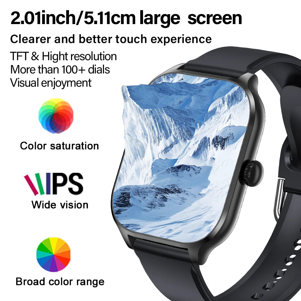 2025 Smart Watch - Bluetooth Calling Sports Fitness Tracker with Multi-Dial Display for Men & Women