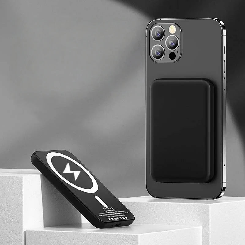 Device+ Magnetic Wireless Power Bank - 23W Fast Charging for iPhone MagSafe Compatible USB-C