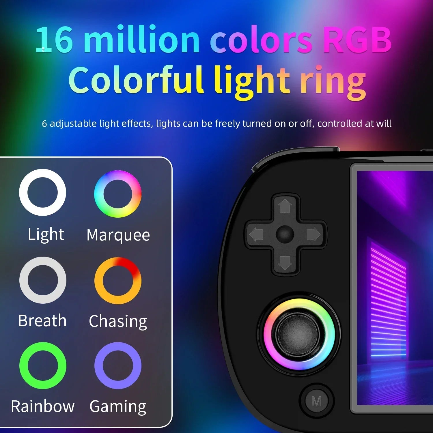 RG40XX H Retro Handheld Game Console - 4" Linux with RGB Lighting 5000+ Games WiFi Bluetooth