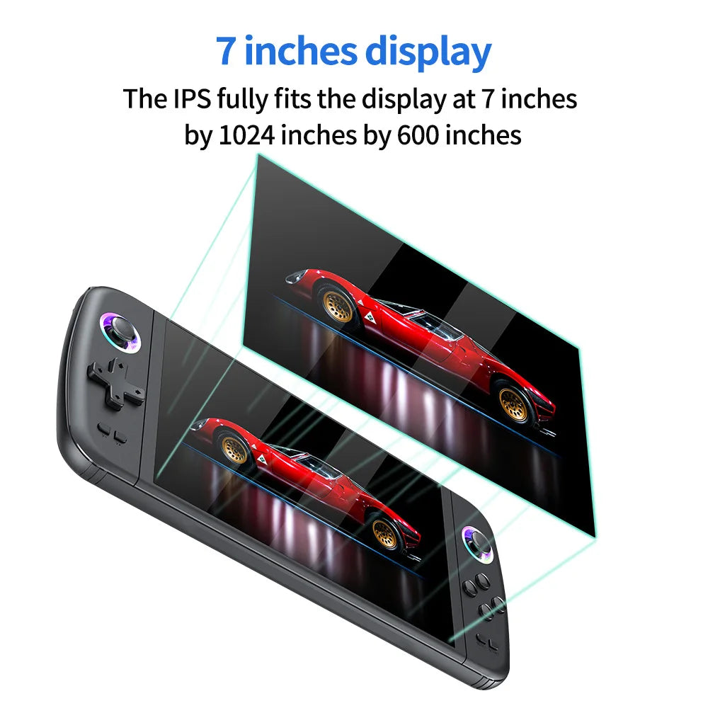 Device+ M27 Retro Handheld Game Console - 30000+ Games 30+ Emulators 7" IPS Screen 128GB