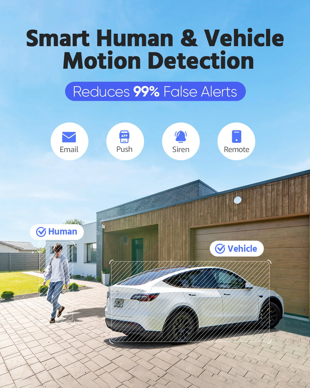 Device+ Smart Home 8MP Security Camera - 180° Dual Lens 4K AI Human Detection POE Outdoor IP Camera
