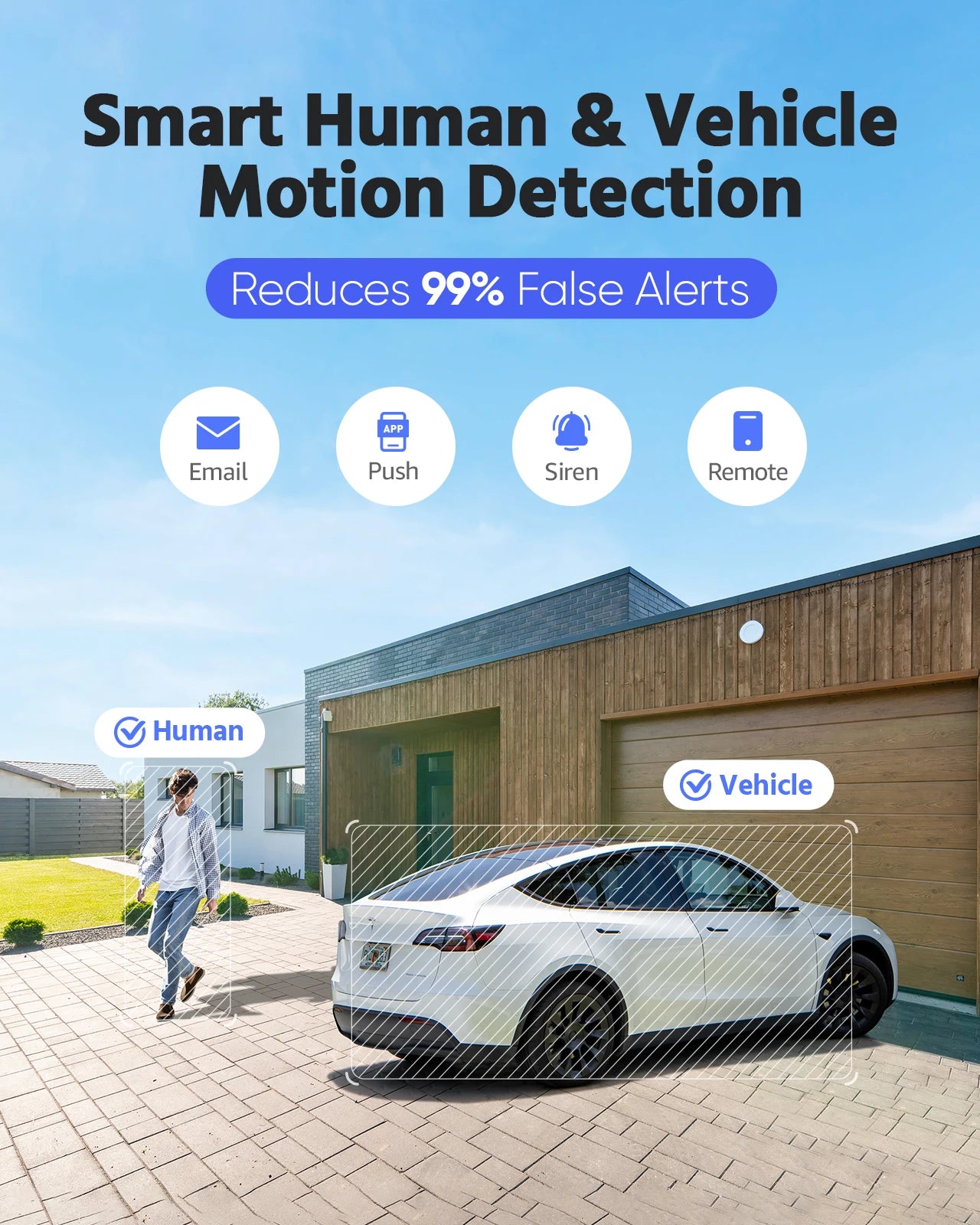 Device+ Smart Home 8MP Security Camera - 180° Dual Lens 4K AI Human Detection POE Outdoor IP Camera