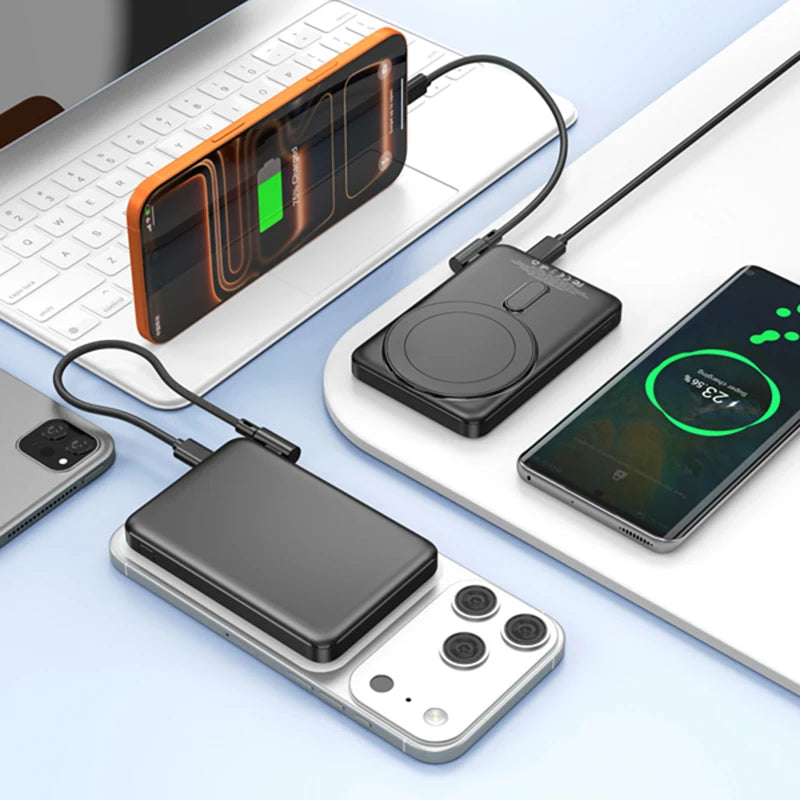 Device+ 100000mAh Magnetic Wireless Power Bank - Fast Charging for iPhone Samsung Xiaomi MagSafe