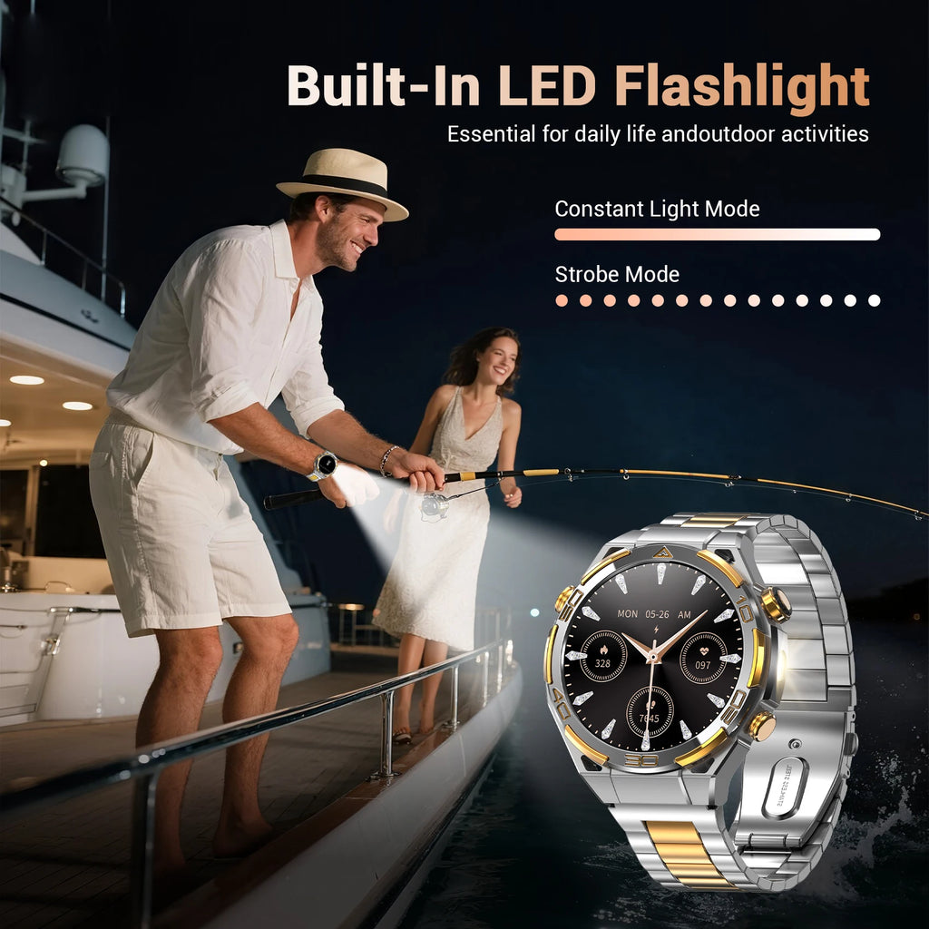 Blackview W90 Pro Outdoor Smart Watch - 1.43" AMOLED GPS 900mAh Battery Waterproof for Men