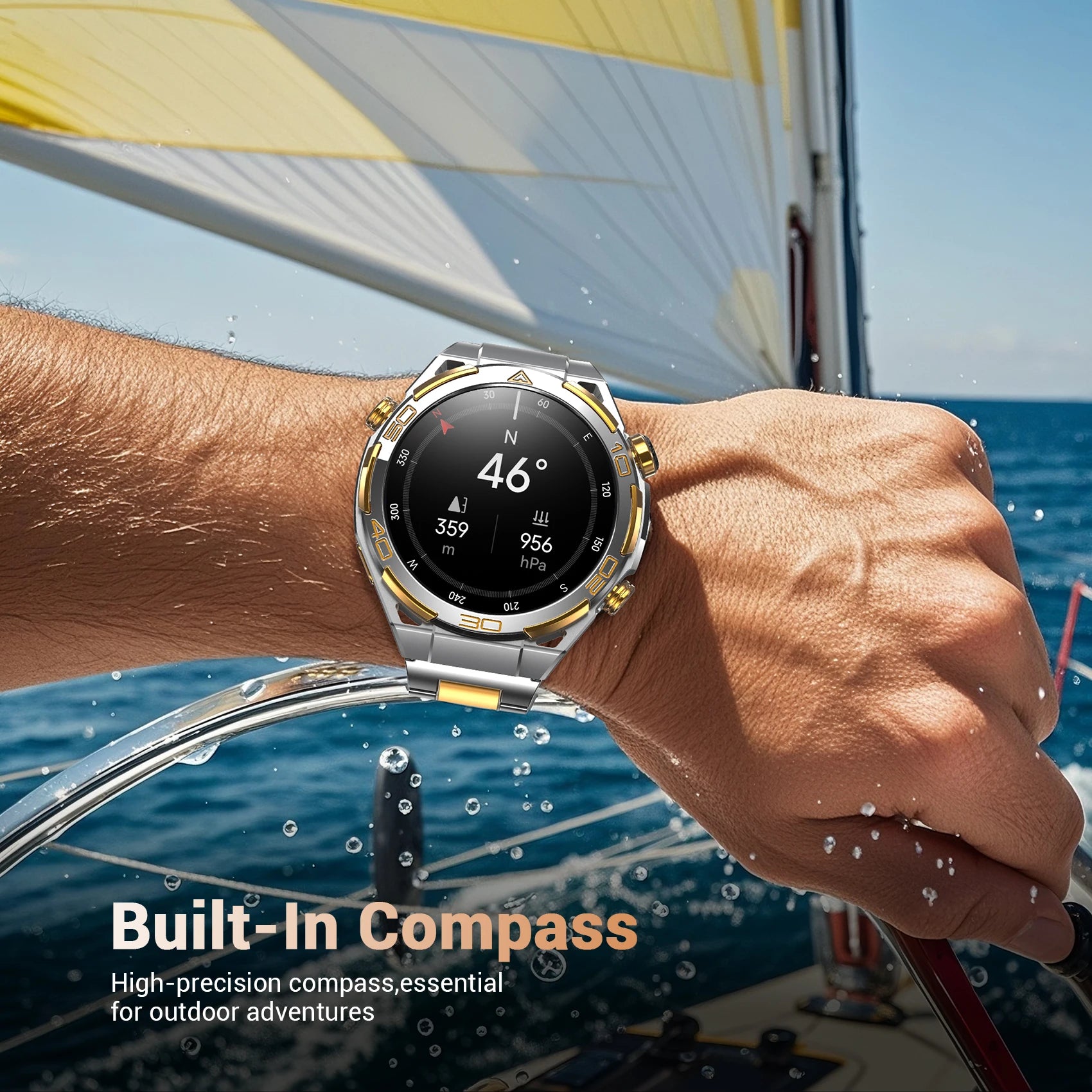 Blackview W90 Pro Outdoor Smart Watch - 1.43" AMOLED GPS 900mAh Battery Waterproof for Men