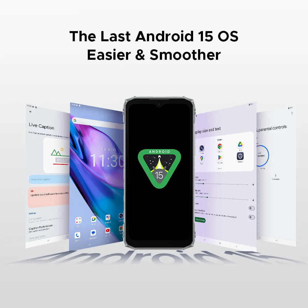 DOOGEE Blade10 pro Energy Rugged Smartphone 6.56'' Screen 6GB RAM 256GB ROM 6150mAh Battery Android 15 Octa Core UNISOC T7250