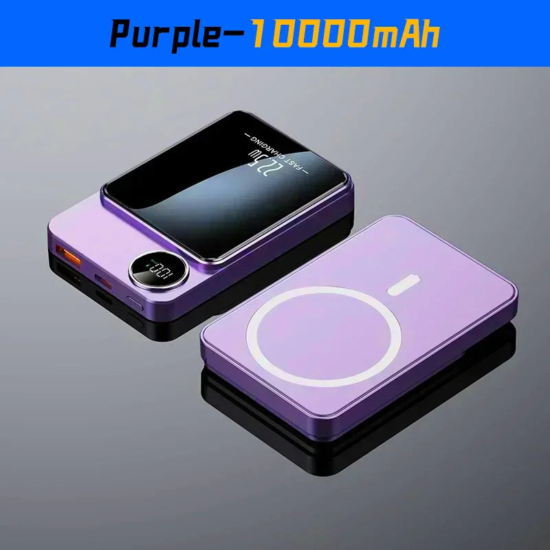 Device+ 100000mAh Fast Wireless Power Bank - 22.5W MagSafe Compatible for iPhone Xiaomi Samsung